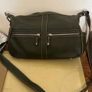 Tignanello olive green purse
